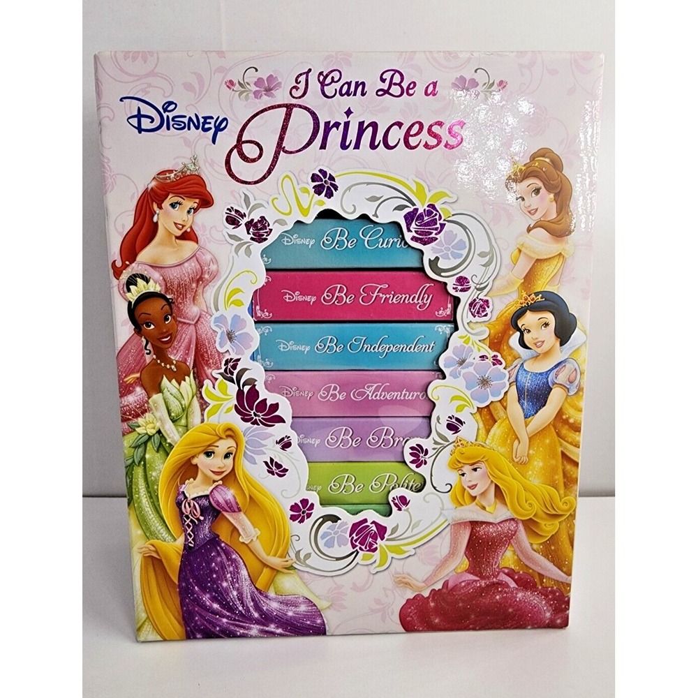 Disney Princess - I Can Be Princess -My First Library -12 Board Books in a Case.